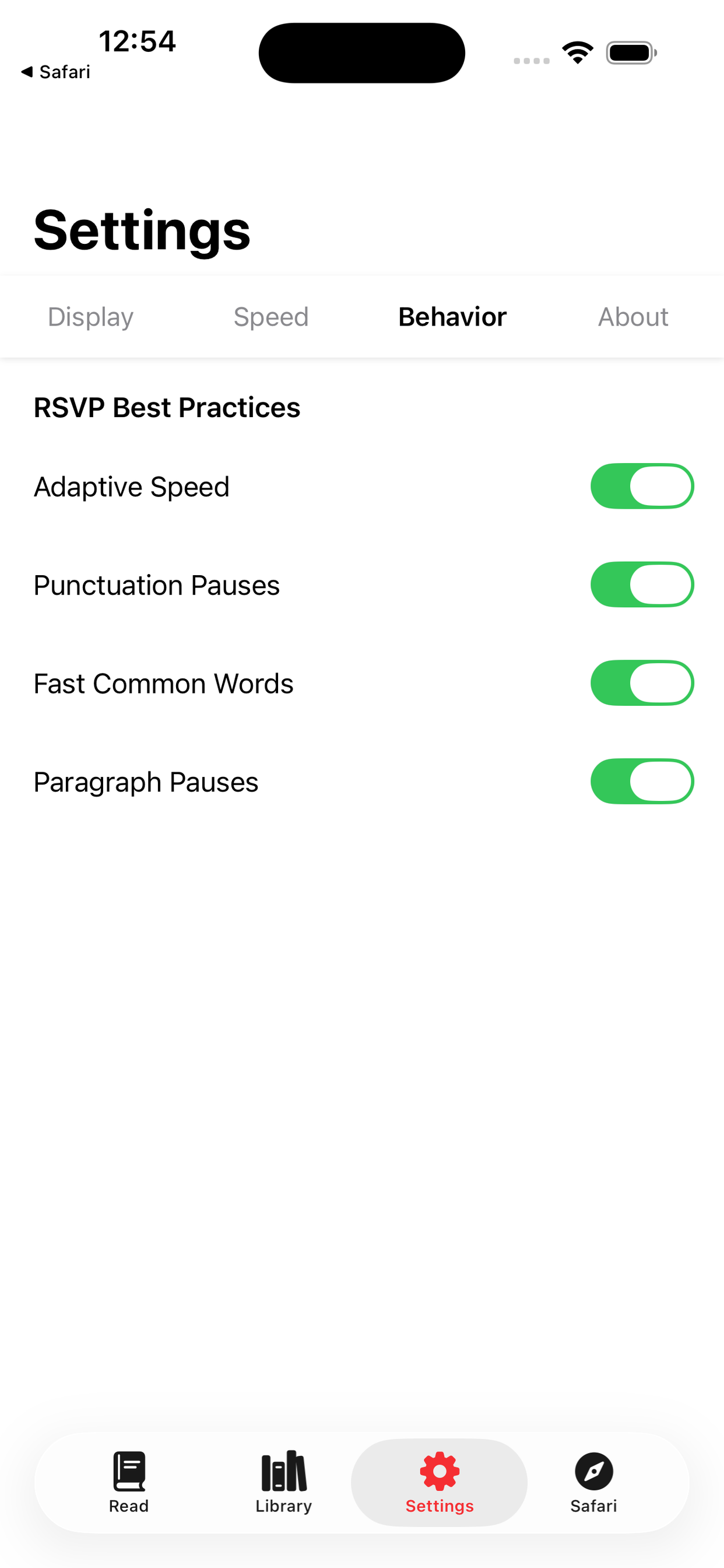 Pace Reader screenshot 7